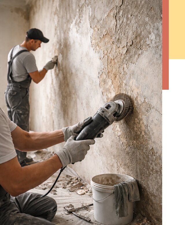 Снятие и удаление краски со стен в Полевском от 2156 руб. — ОТДЕЛОЧНИК-Плв