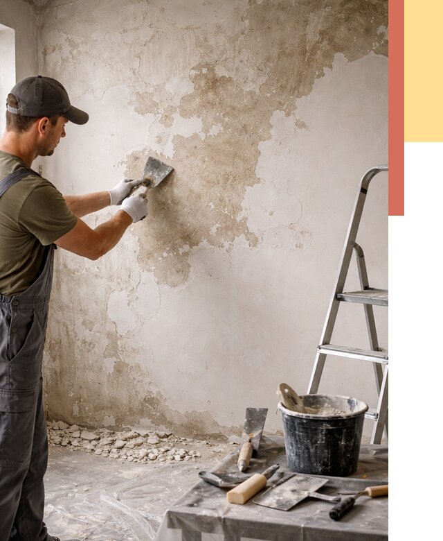 Снятие старой шпаклевки в Полевском от 1899 руб. — быстро и недорого | ОТДЕЛОЧНИК-Плв