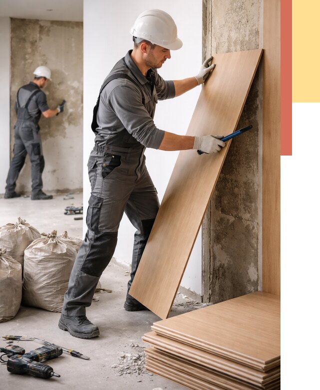 Демонтаж стеновых панелей в Полевском от 3593 руб. за м² быстро и недорого | ОТДЕЛОЧНИК-Плв