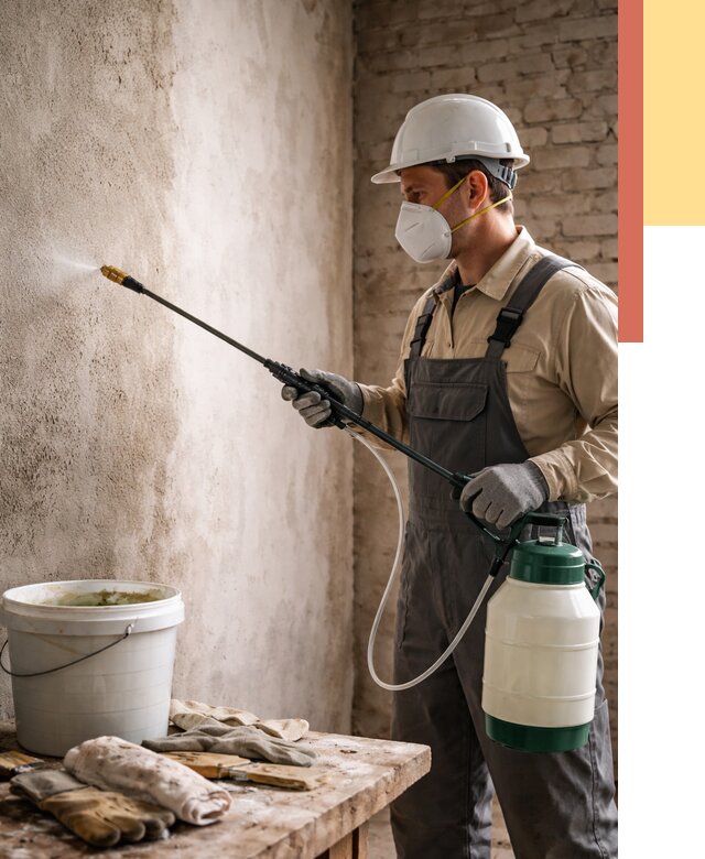 Антисептическая обработка стен в Полевском от 1232 руб. — быстро и недорого | ОТДЕЛОЧНИК-Плв