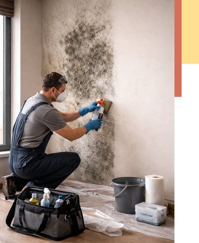 Удаление плесени со стен в Полевском от 2207 руб. — быстро и недорого | ОТДЕЛОЧНИК-Плв