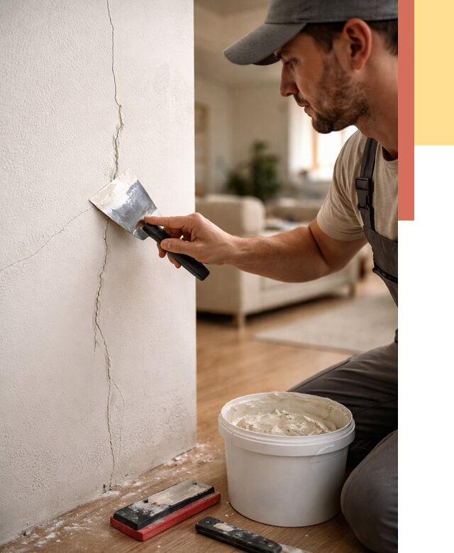 Заделка трещин и сколов в Полевском от 2515 руб. — быстро и недорого | ОТДЕЛОЧНИК-Плв