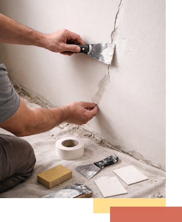 Заделка трещин и сколов в стенах и потолках в Полевском