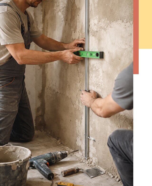 Установка штукатурных маяков в Полевском от 7186 руб. — быстро и недорого | ОТДЕЛОЧНИК-Плв