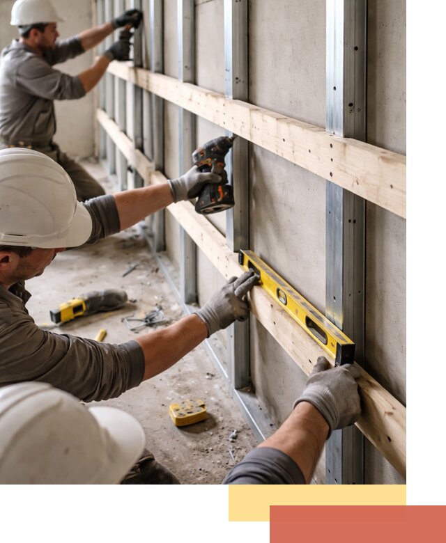 Устройство обрешетки под панели в Полевском