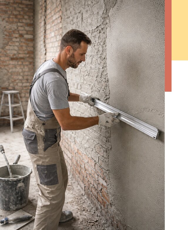 Штукатурка кирпичных стен в Полевском от 4619 руб/м2 — быстро и недорого | ОТДЕЛОЧНИК-Плв