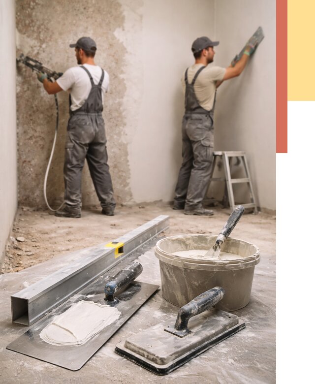 Штукатурка стен под обои в Полевском от 4619 руб./м2 — выравнивание под обои | ОТДЕЛОЧНИК-Плв