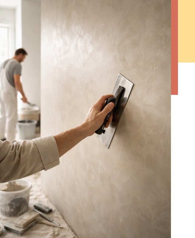 Венецианская штукатурка в Полевском от 3593 руб/м² — нанесение стен под ключ | ОТДЕЛОЧНИК-Плв