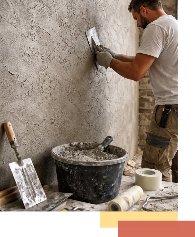 Декоративная штукатурка лофт в Полевском — отделка стен и потолков