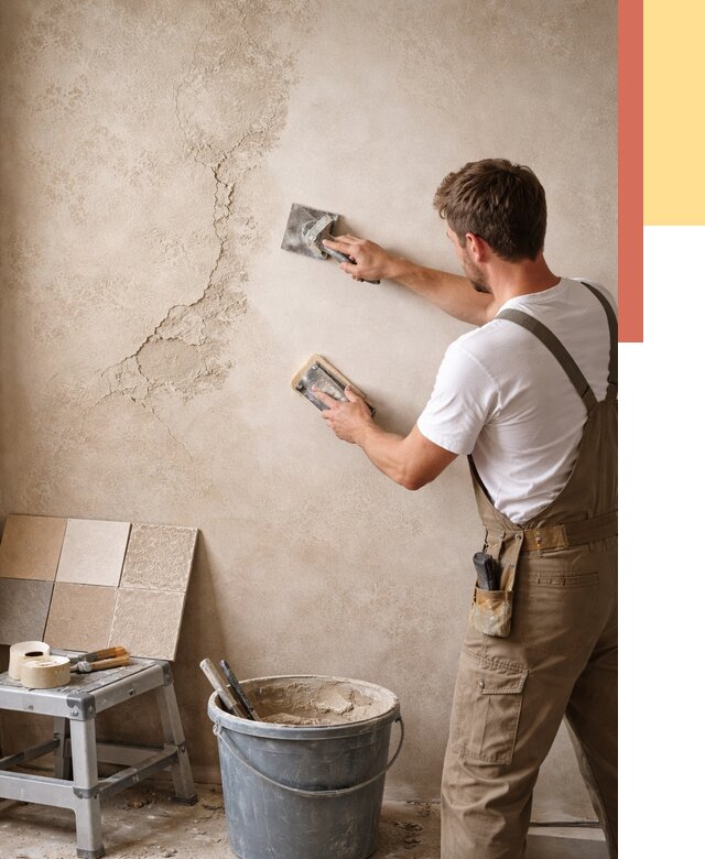 Ремонт декоративной штукатурки в Полевском от 4619 руб. под ключ | ОТДЕЛОЧНИК-Плв