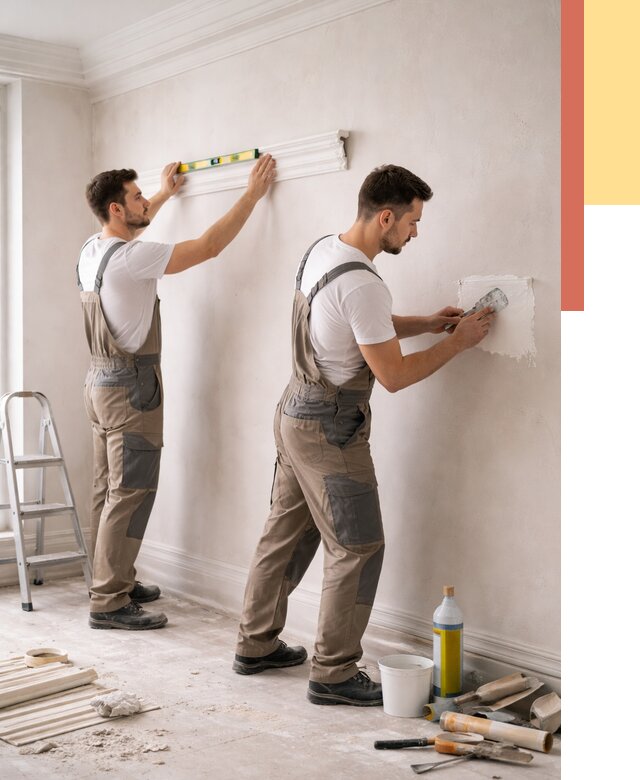 Монтаж лепнины на стены в Полевском от 4619 руб. — недорого, быстро | ОТДЕЛОЧНИК-Плв