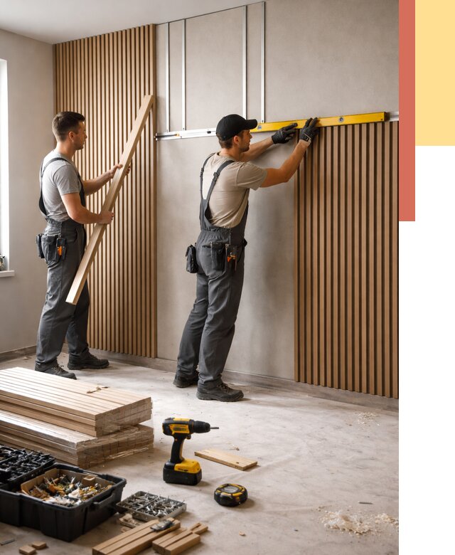 Монтаж реечных панелей на стены в Полевском от 1232 руб. — быстро и недорого | ОТДЕЛОЧНИК-Плв