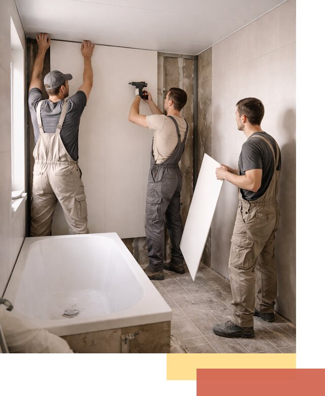 Отделка ванной панели ПВХ профессионально в Полевском