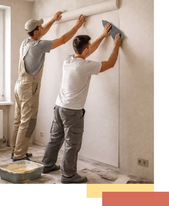 Поклейка виниловых обоев в Полевском профессионально и качественно