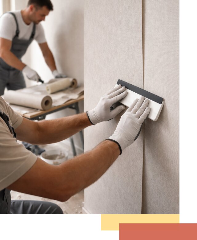 Поклейка обоев под покраску в Полевском профессионально и быстро