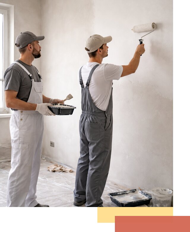 Покраска стен водоэмульсионной краской в Полевском