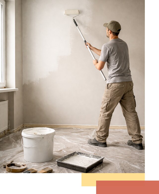 Покраска стен латексной краской в Полевском качественно и быстро