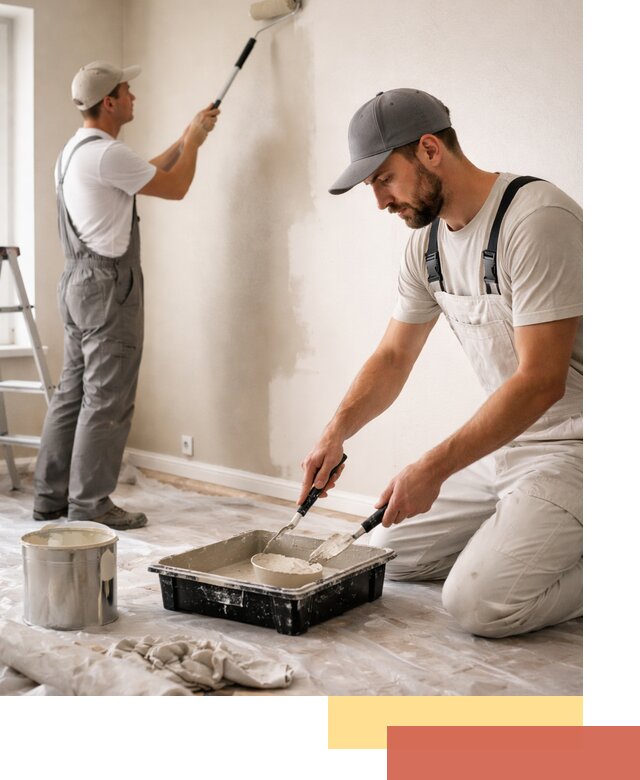 Покраска стен в квартире в Полевском — профессионально и аккуратно