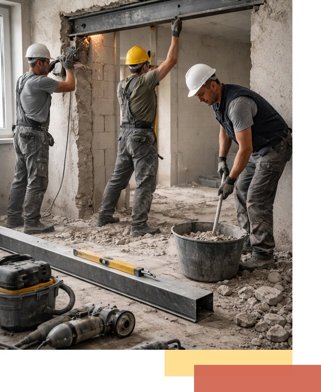 Создание проемов в стенах и несущих конструкциях в Полевском