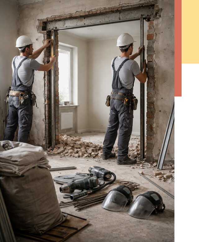 Расширение дверного проема в Полевском от 12831 руб. под ключ | ОТДЕЛОЧНИК-Плв