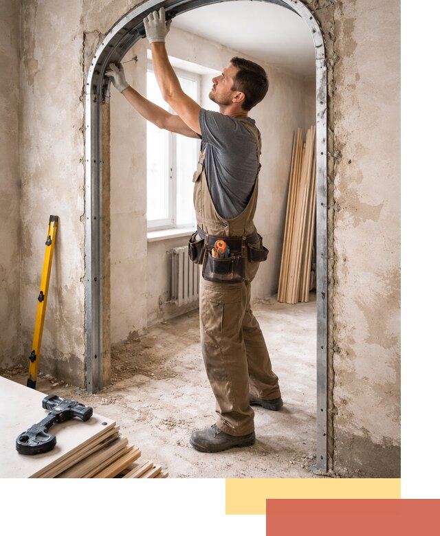 Устройство арочного проема в Полевском под ключ