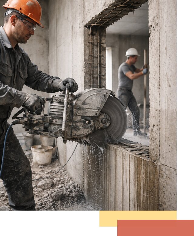 Алмазная резка проемов в Полевском быстро и точно