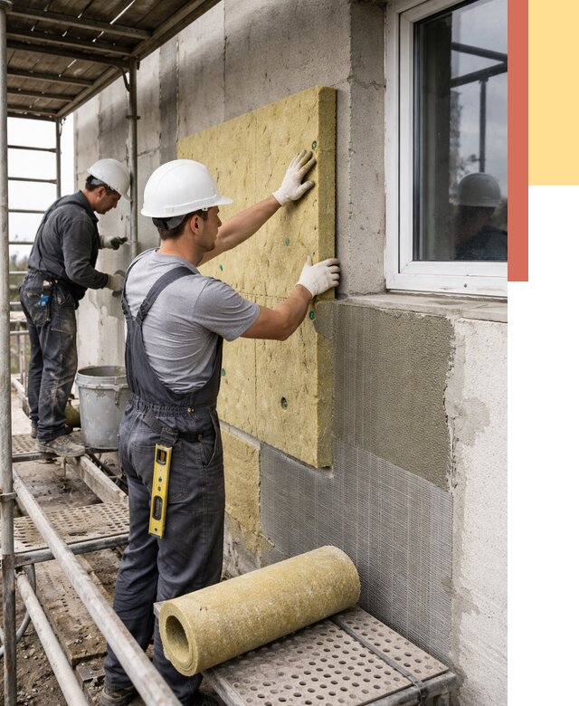 Утепление стен в Полевском от 4414 руб. под ключ — быстро и недорого | ОТДЕЛОЧНИК-Плв