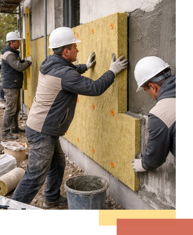 Утепление стен минватой в Полевском — тепло и звукоизоляция