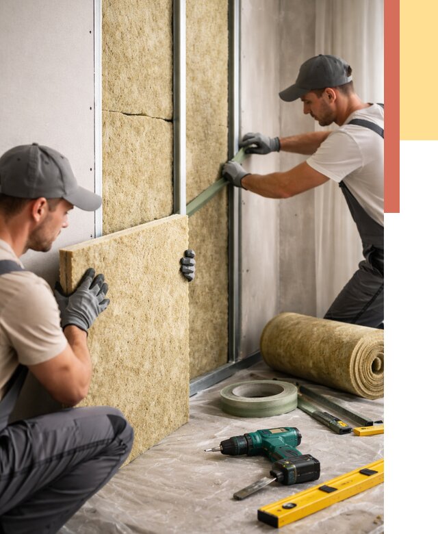 Шумоизоляция стен в Полевском под ключ от 1899 руб. | ОТДЕЛОЧНИК-Плв