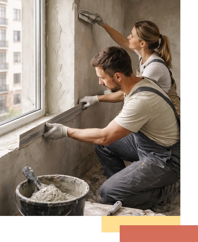 Штукатурка откосов дверей и окон профессионально в Полевском