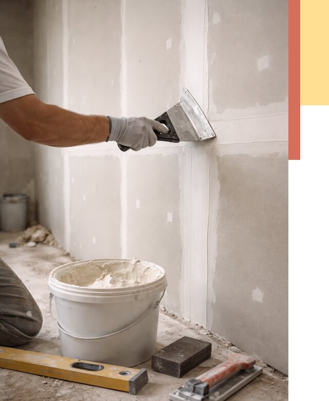 Шпаклевка перегородок из гипсокартона в Полевском от 2566 руб. — услуги ОТДЕЛОЧНИК-Плв