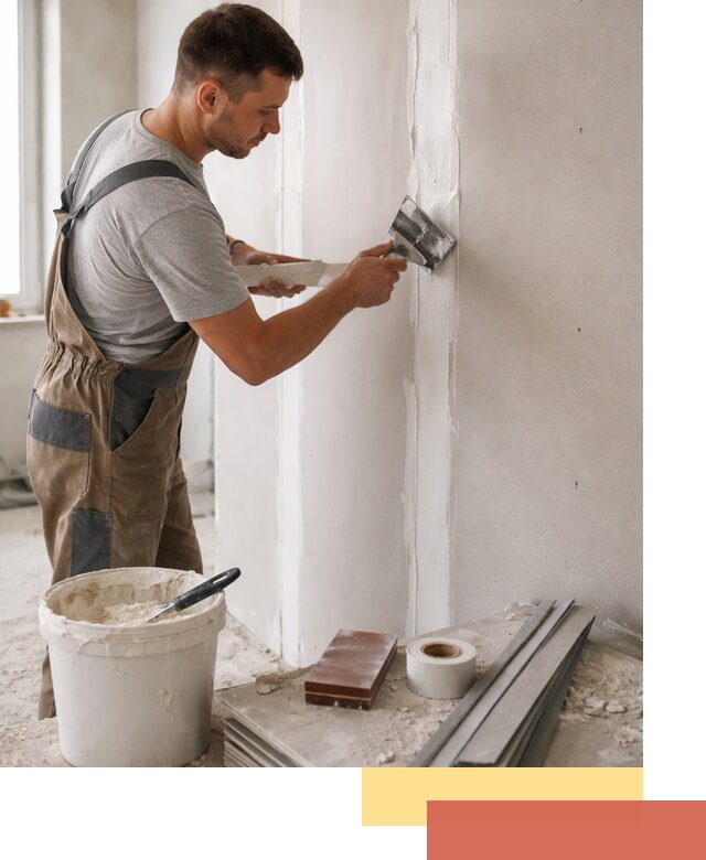 Шпаклевка перегородок из гипсокартона в Полевском качественно и быстро