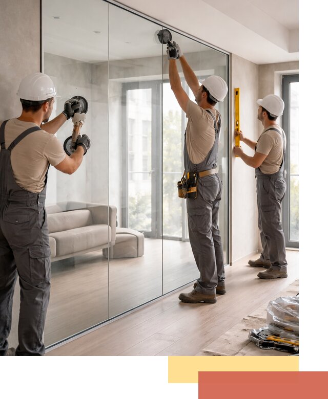 Перегородки из закаленного стекла в Полевском для офисов и квартир