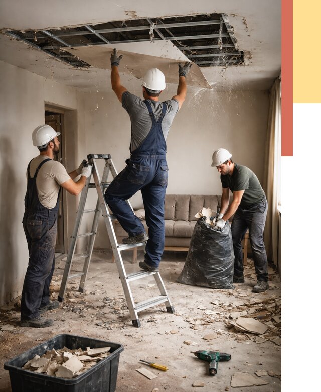 Демонтаж гипсокартонного потолка в Полевском от 431 руб. за м2 — ОТДЕЛОЧНИК-Плв