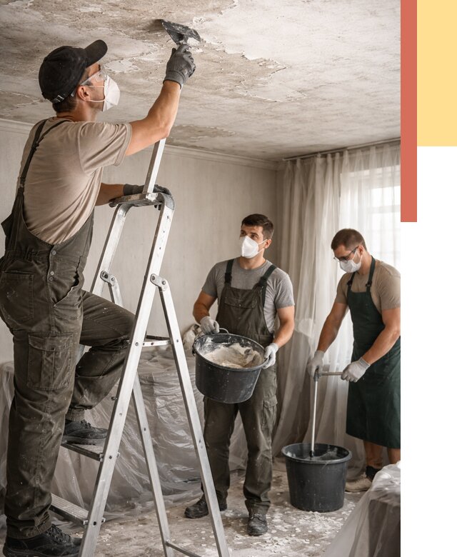 Удаление побелки с потолка в Полевском от 2566 руб. быстро и недорого | ОТДЕЛОЧНИК-Плв