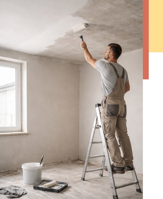 Грунтовка потолка в Полевском от 2566 руб. — быстро и недорого | ОТДЕЛОЧНИК-Плв