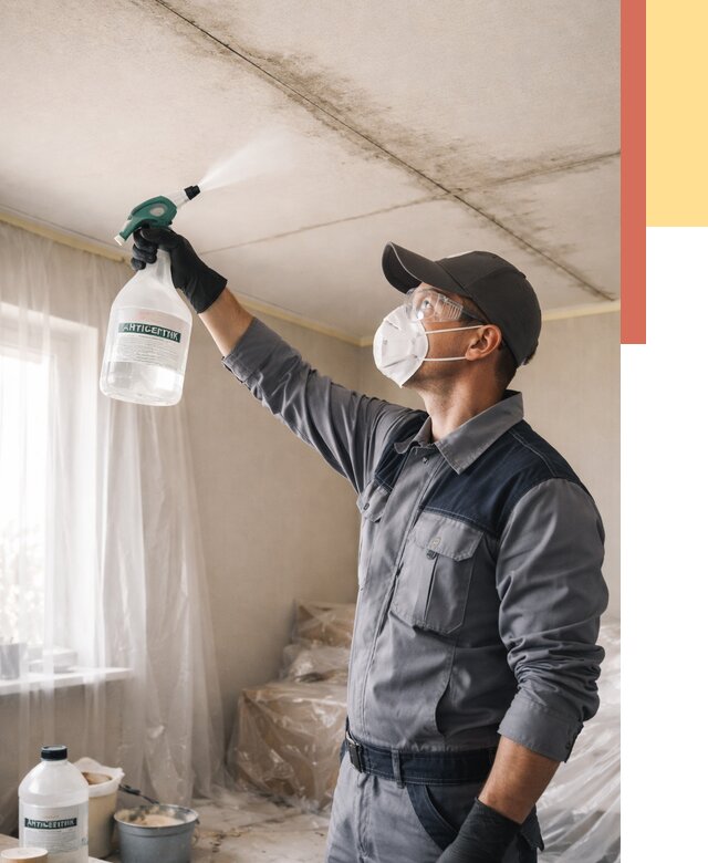 Антисептическая обработка потолка в Полевском от 2566 руб. | ОТДЕЛОЧНИК-Плв