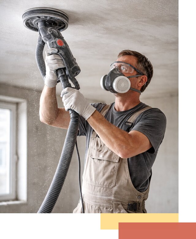 Шлифовка потолка в Полевском — качественная подготовка под отделку