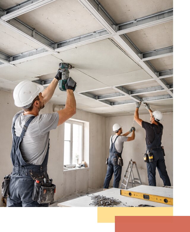 Кессонный потолок из гипсокартона под ключ в Полевском