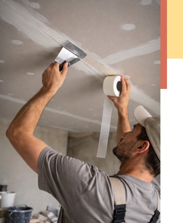 Обработка швов потолка ГКЛ в Полевском от 7699 руб. под ключ | ОТДЕЛОЧНИК-Плв