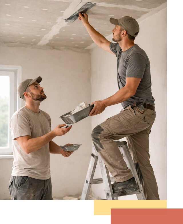 Шпаклевка потолка из гипсокартона в Полевском качественно и быстро