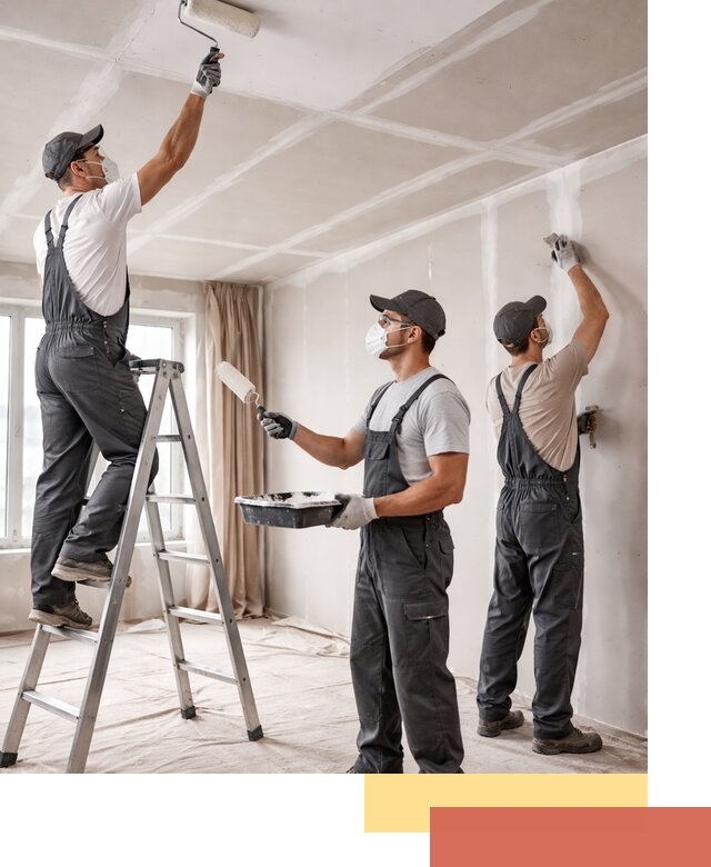 Покраска потолка из гипсокартона в Полевском качественно и недорого