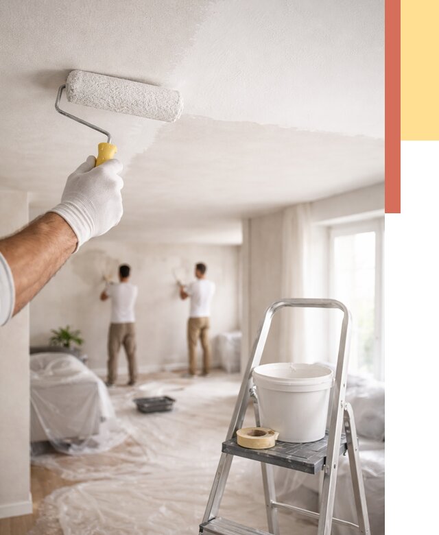 Покраска потолка акриловой краской в Полевском от 2566 руб. | ОТДЕЛОЧНИК-Плв