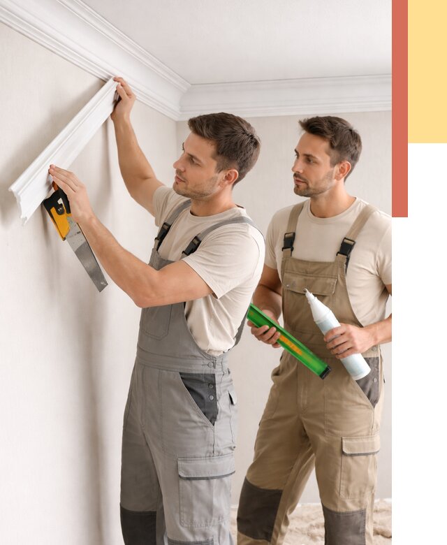 Монтаж потолочного плинтуса в Полевском от 2361 руб. — быстро и недорого | ОТДЕЛОЧНИК-Плв