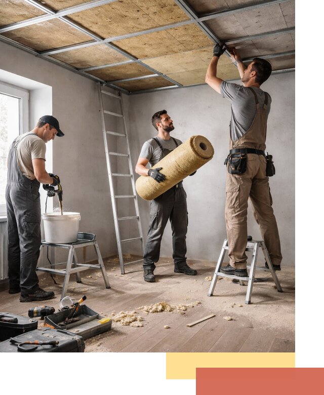 Шумоизоляция потолка в Полевском: профессиональный монтаж и отделка